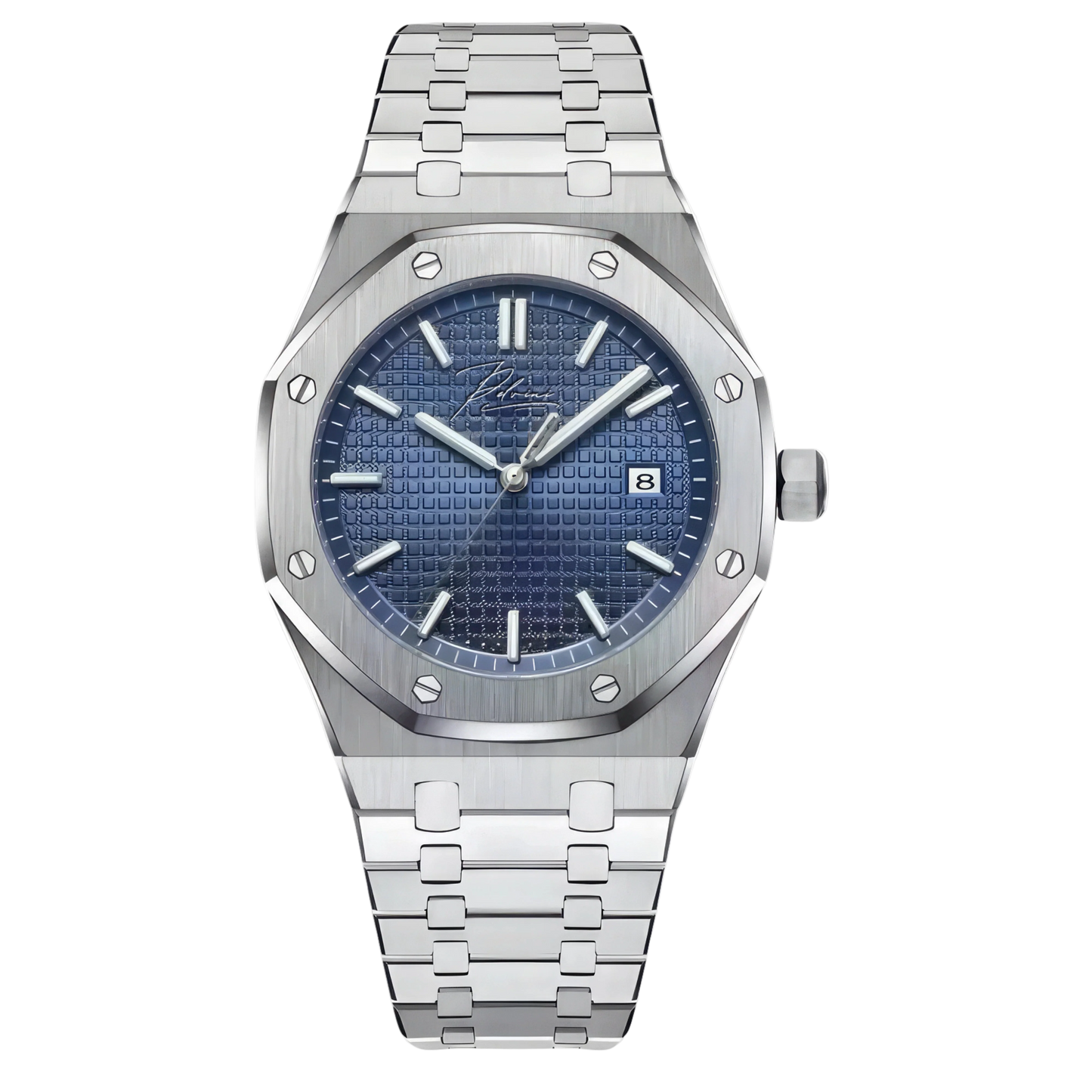 Pelandro Opulent luxury men's statement diamond watch in stainless steel