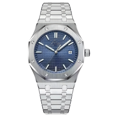 Pelandro Opulent luxury men's statement diamond watch in stainless steel