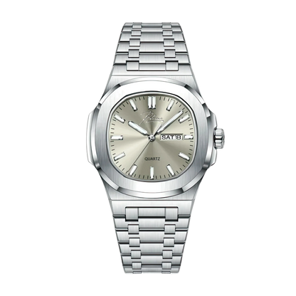 Pelandro Maretti luxury men's sapphire crystal watch in champagne finish