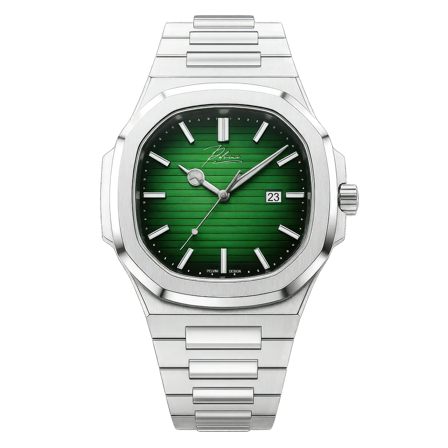 Pelandro Milano luxury Italian-design men's watch in stainless steel