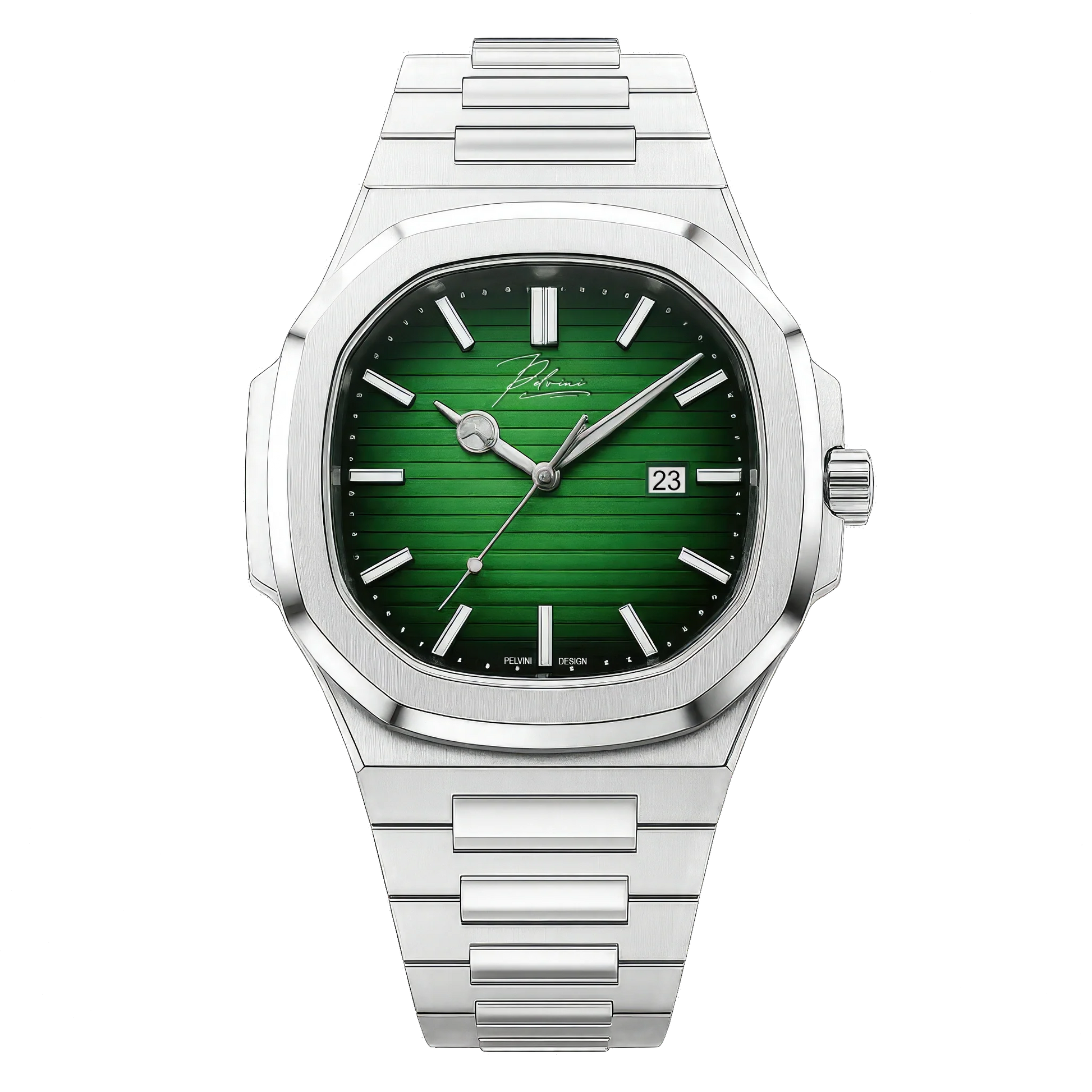 Pelandro Milano luxury Italian-design men's watch in stainless steel