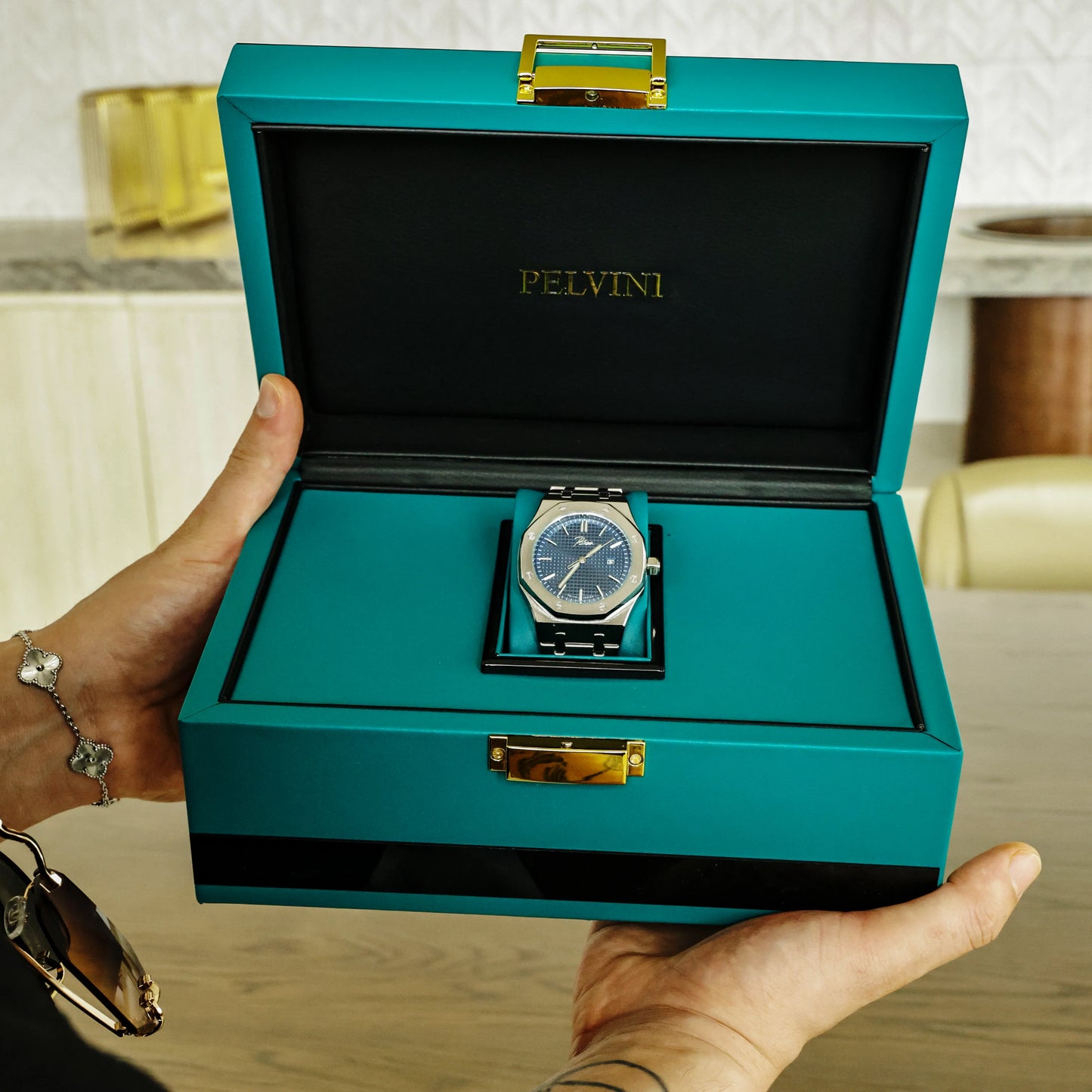 Pelandro® Opulent — Luxury Men's Statement Diamond Watch